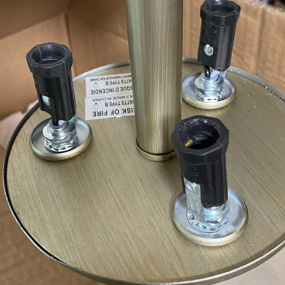 Golden Lighting Ella 3-Light White Gold Pendant - Picture 3 of 9